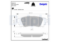 Brake Pad Set, disc brake LP3171 Delphi