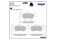 Brake Pad Set, disc brake LP3173 Delphi