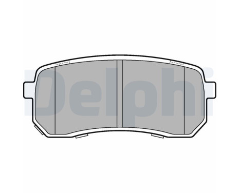 Brake Pad Set, disc brake LP3178 Delphi