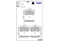 Brake Pad Set, disc brake LP3178 Delphi