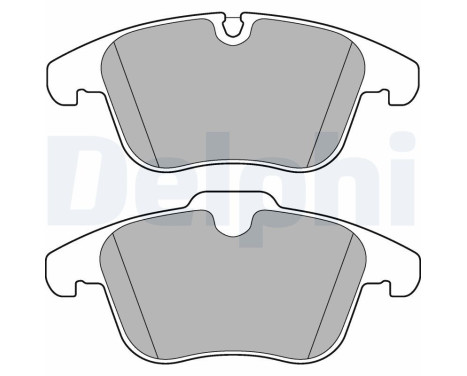 Brake Pad Set, disc brake LP3180 Delphi