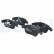 Brake Pad Set, disc brake LP3180 Delphi