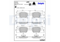 Brake Pad Set, disc brake LP3181 Delphi