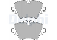 Brake Pad Set, disc brake LP3182 Delphi