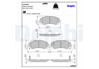 Brake Pad Set, disc brake LP3183 Delphi