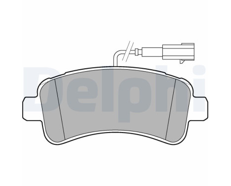 Brake Pad Set, disc brake LP3185 Delphi