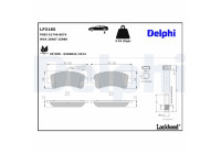 Brake Pad Set, disc brake LP3185 Delphi