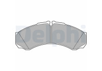 Brake Pad Set, disc brake LP3190 Delphi