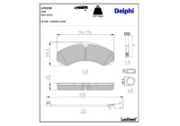 Brake Pad Set, disc brake LP3190 Delphi