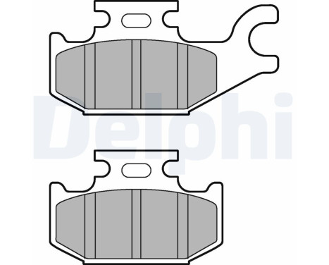 Brake Pad Set, disc brake LP3191 Delphi