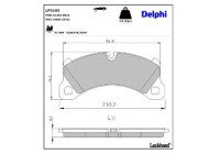 Brake Pad Set, disc brake LP3193 Delphi