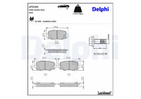 Brake Pad Set, disc brake LP3194 Delphi