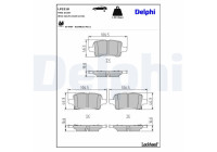 Brake Pad Set, disc brake LP3218 Delphi
