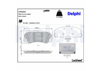 Brake Pad Set, disc brake LP3233 Delphi