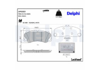 Brake Pad Set, disc brake LP3233 Delphi