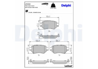 Brake Pad Set, disc brake LP3234 Delphi