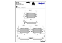 Brake Pad Set, disc brake LP3234 Delphi