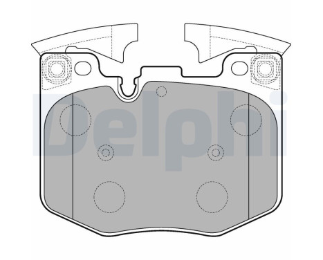 Brake Pad Set, disc brake LP3235 Delphi