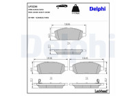Brake Pad Set, disc brake LP3236 Delphi
