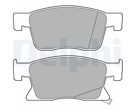 Brake Pad Set, disc brake LP3237 Delphi