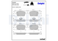 Brake Pad Set, disc brake LP3237 Delphi