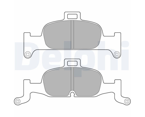 Brake Pad Set, disc brake LP3239 Delphi