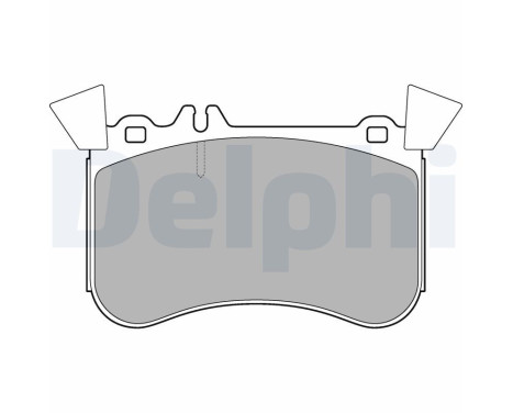 Brake Pad Set, disc brake LP3242 Delphi
