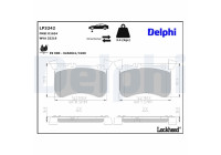 Brake Pad Set, disc brake LP3242 Delphi