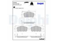 Brake Pad Set, disc brake LP3243 Delphi