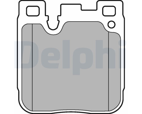 Brake Pad Set, disc brake LP3249 Delphi