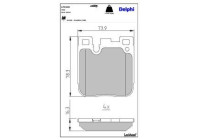 Brake Pad Set, disc brake LP3249 Delphi