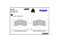 Brake Pad Set, disc brake LP3251 Delphi