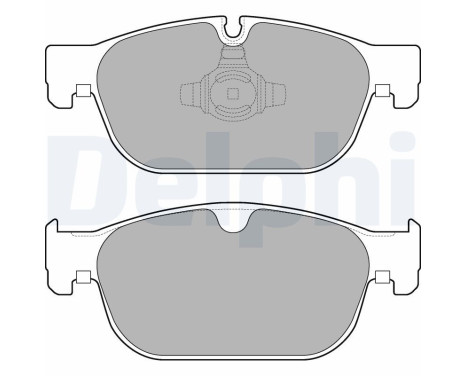 Brake Pad Set, disc brake LP3256 Delphi