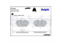 Brake Pad Set, disc brake LP3256 Delphi
