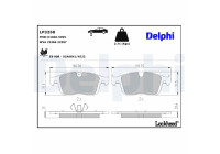Brake Pad Set, disc brake LP3258 Delphi