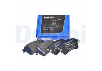 Brake pad set, disc brake LP3261LC Delphi