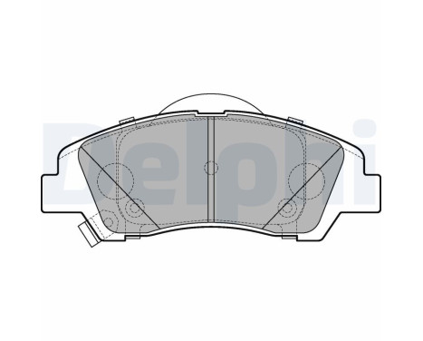 Brake Pad Set, disc brake LP3265 Delphi