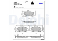 Brake Pad Set, disc brake LP3265 Delphi