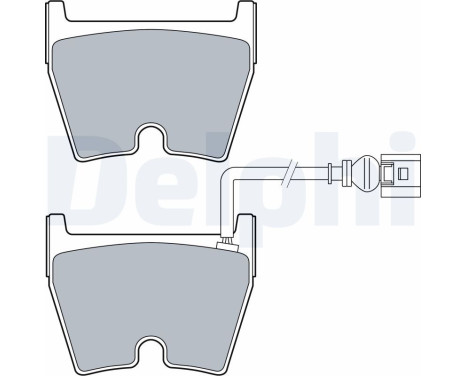 Brake Pad Set, disc brake LP3266 Delphi