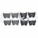 Brake Pad Set, disc brake LP3266 Delphi, Thumbnail 3
