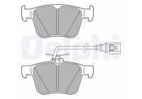 Brake pad set, disc brake LP3267 Delphi