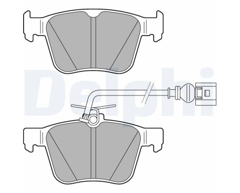 Brake pad set, disc brake LP3267 Delphi