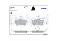 Brake Pad Set, disc brake LP3270 Delphi