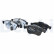 Brake Pad Set, disc brake LP3270 Delphi
