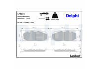 Brake Pad Set, disc brake LP3272 Delphi
