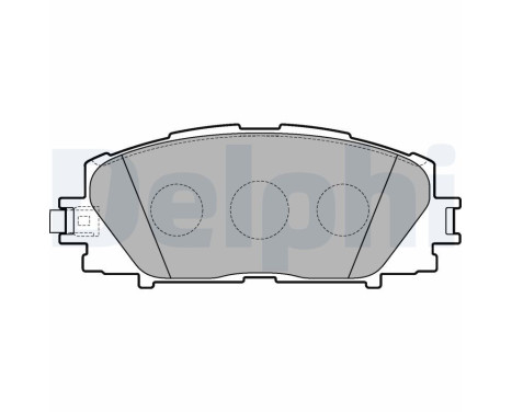 Brake Pad Set, disc brake LP3273 Delphi