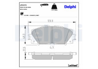 Brake Pad Set, disc brake LP3273 Delphi