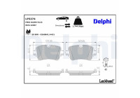 Brake Pad Set, disc brake LP3274 Delphi