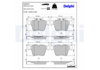 Brake Pad Set, disc brake LP3277 Delphi
