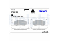 Brake Pad Set, disc brake LP3278 Delphi
